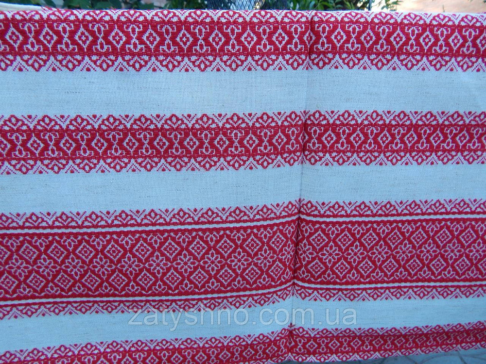 Красная скатерть с салфетками на льне 190*140 Киев - изображение 10