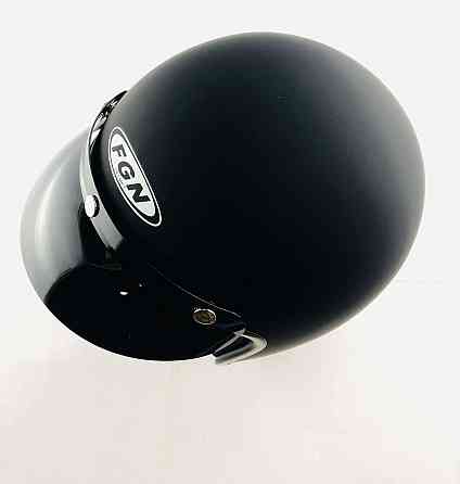 Шлем открытый (с козырьком, size:L, черный матовый) Мукачево