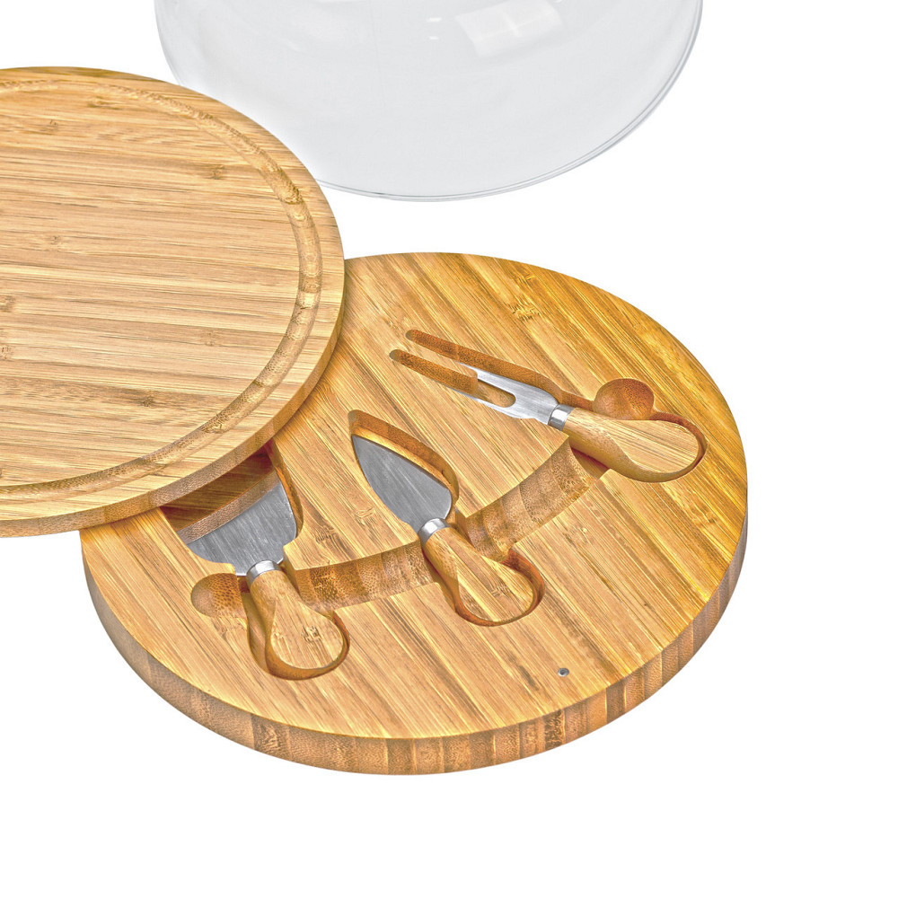 Набор для нарезки сыра Ø 25 со стеклянной крышкой  HP1230 Киев - изображение 7