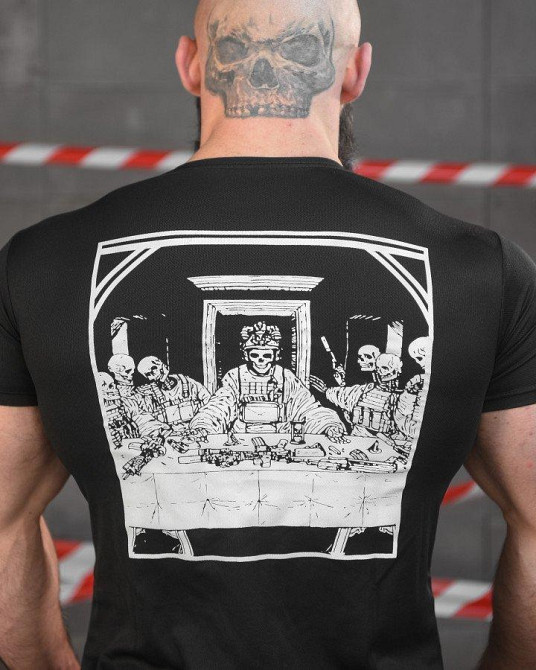 Тактична потовідвідна футболка SABUR-вечір чорна НП5193 Одеса - фото 3