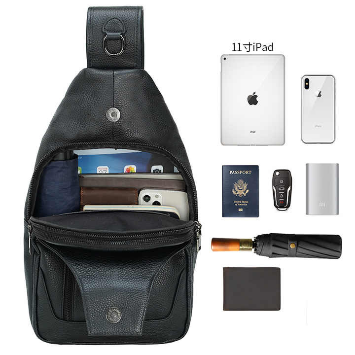 Сумка кобура наплечная, Кожаная сумка кросс-боди мужская легкая через плечо GT-93 Львов - изображение 5