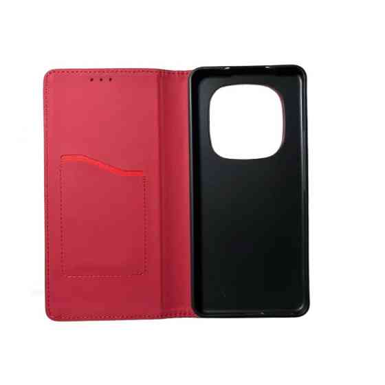Чехол книжка Xiaomi Redmi Note 15 pro 4G Кожаный (красный) Одесса