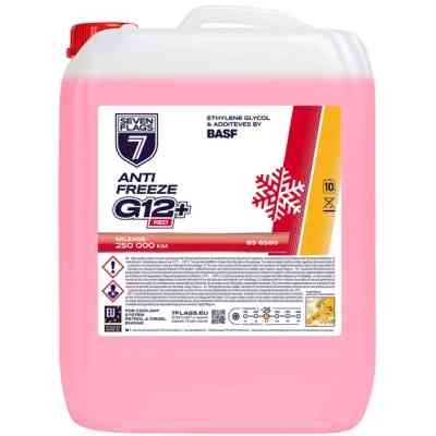 Антифриз 7FLAGS Super G12+ червоний ПЕ 10,4кг (7350118360484) Винница