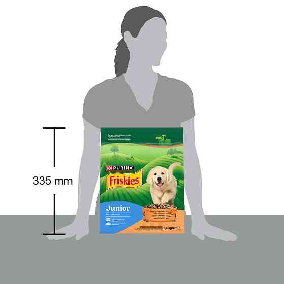 Сухой корм FRISKIES Junior (Джуниор) для щенков, с курицей, овощами и молоком, 2.4 кг Киев