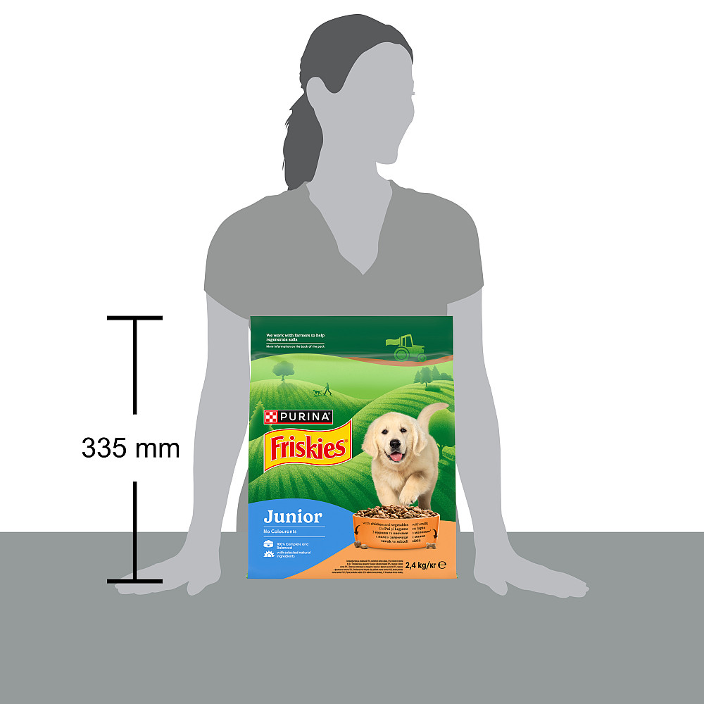Сухой корм FRISKIES Junior (Джуниор) для щенков, с курицей, овощами и молоком, 2.4 кг Киев - изображение 5