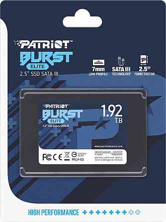 Накопичувач SSD 1.92TB Patriot Burst Elite 2.5" SATAIII TLC (PBE192TS25SSDR) 2.5" Харків