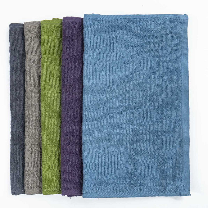 Кухонна жакардова серветка GM Textile 25х45 см 380 г/м2 (Блакитний) Суми - фото 4
