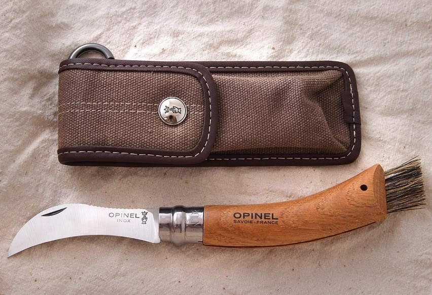 Складаний ніж для Грибів з чохлом у пеналі Opinel No8 "Chapighon blister" (001327) Неіржавка сталь Нововолинськ - фото 2