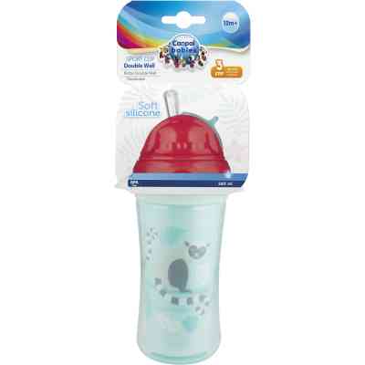 Поильник-непроливайка Canpol babies Лемур двойная стенка с силиконовой трубочкой 260 мл (74/051) Винница