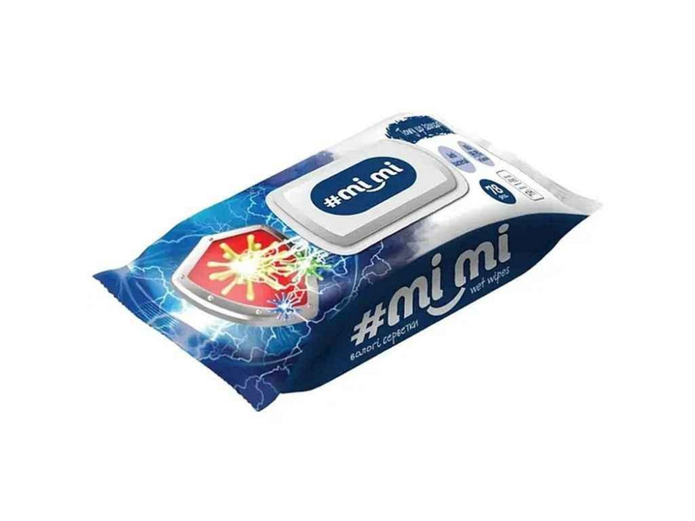 Вологі серветки 78шт Antibacterial з клапаном ТМ МІ МІ Київ - фото 1