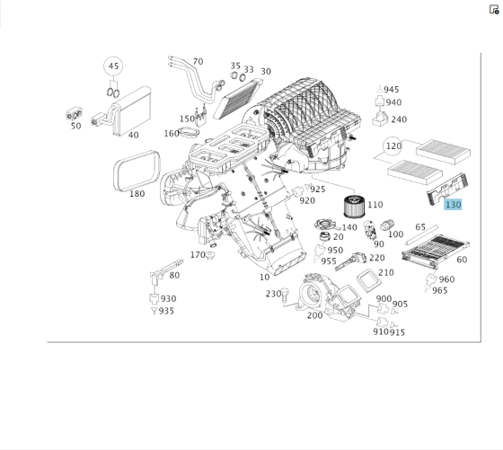 Mercedes-Benz  A1648300052 Кришка салонного фільтра GL X164 ML W164 R-class short W251 R-class long V251 ML/GLE W166 GL/GLS X166 GLE Coupe C292 Одеса