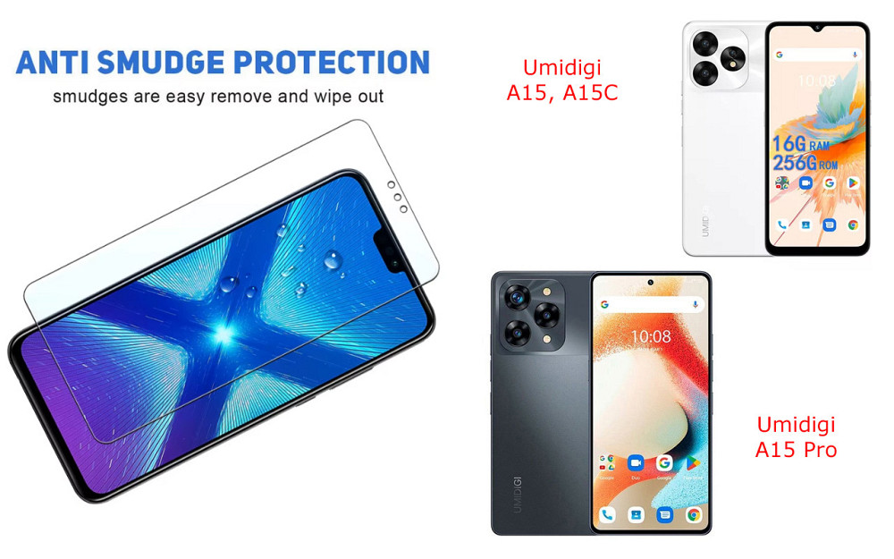 Защитное стекло NeoGlass для Umidigi A15, A15C, A15 Pro – ультрапрозрачное и устойчивое Киев - изображение 3