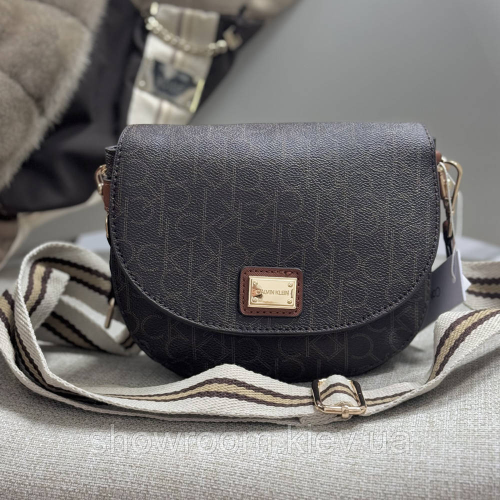 Невелика жіноча сумочка на плече Ck K6071 brown Київ - фото 1
