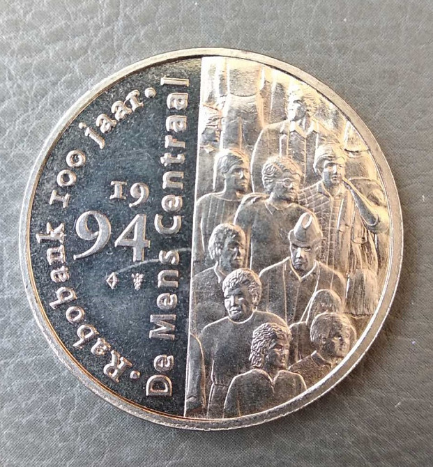 Нидерланды, 100 лет RABOBANK, 1 florijn 1994 год Полтава - изображение 1