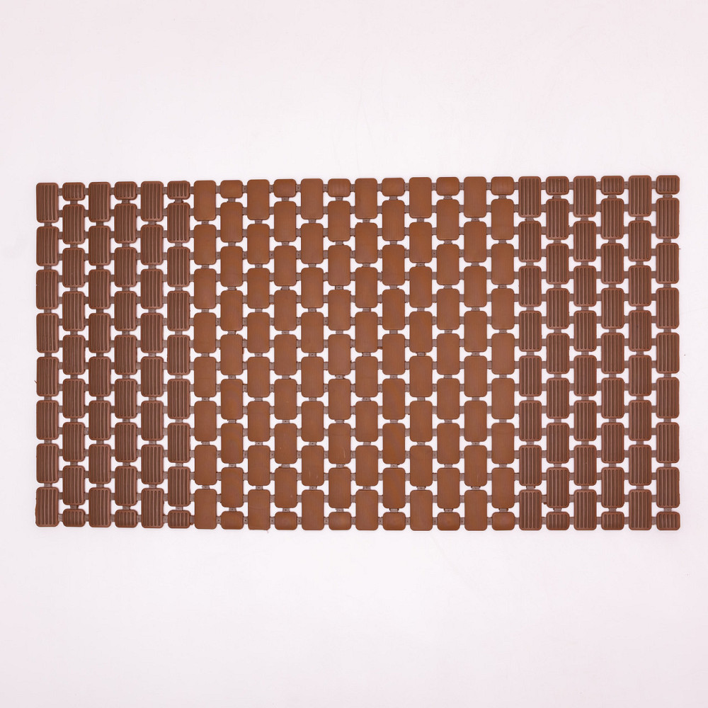 Коврик для душа из поливинилхлорида на присосках 73×40 см Коричневый HP-42-8BR Киев - изображение 1