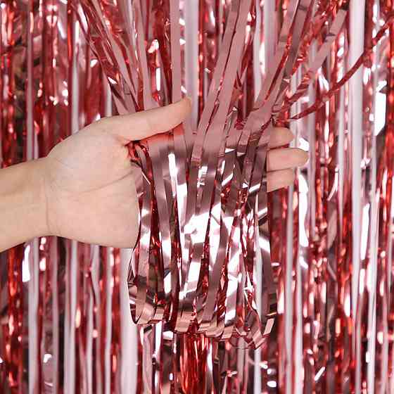Дождик для фотозоны на стену 2 м на 1 м розовое золото Киев