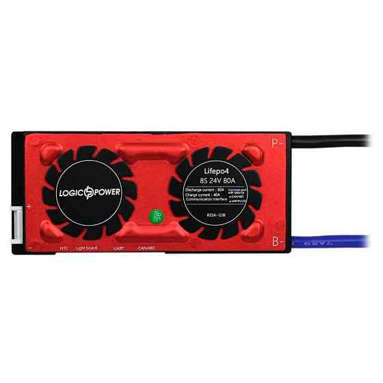 Smart BMS плата LP LiFePO4 24V 8S Dis 80A Ch 40A UART+RS485+CAN Київ