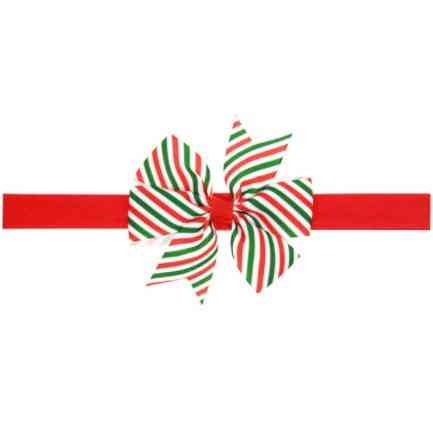 Детская повязка в полосочку - размер банта 8см, размер универсальный (на резинке) Киев