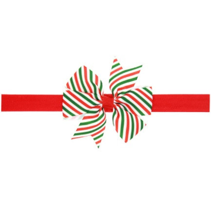 Детская повязка в полосочку - размер банта 8см, размер универсальный (на резинке) Киев - изображение 1