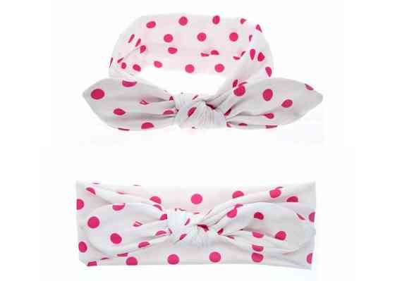 Белая повязка в розовый горох Киев