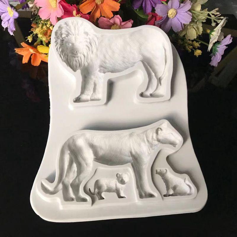 Молд силиконовый Лев 125 на 153 мм серый Киев - изображение 5