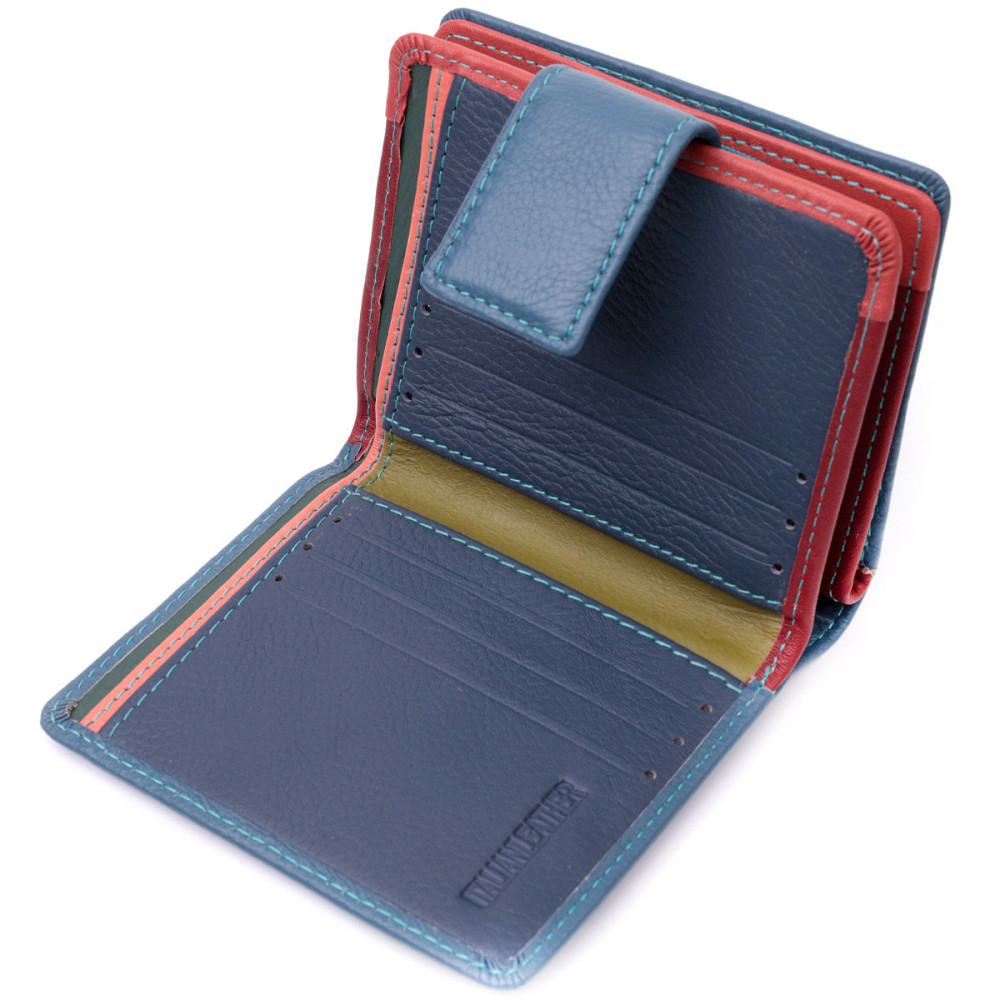 Небольшой вертикальный женский кошелек из натуральной кожи ST Leather 19435 Бирюзовый Киев - изображение 6