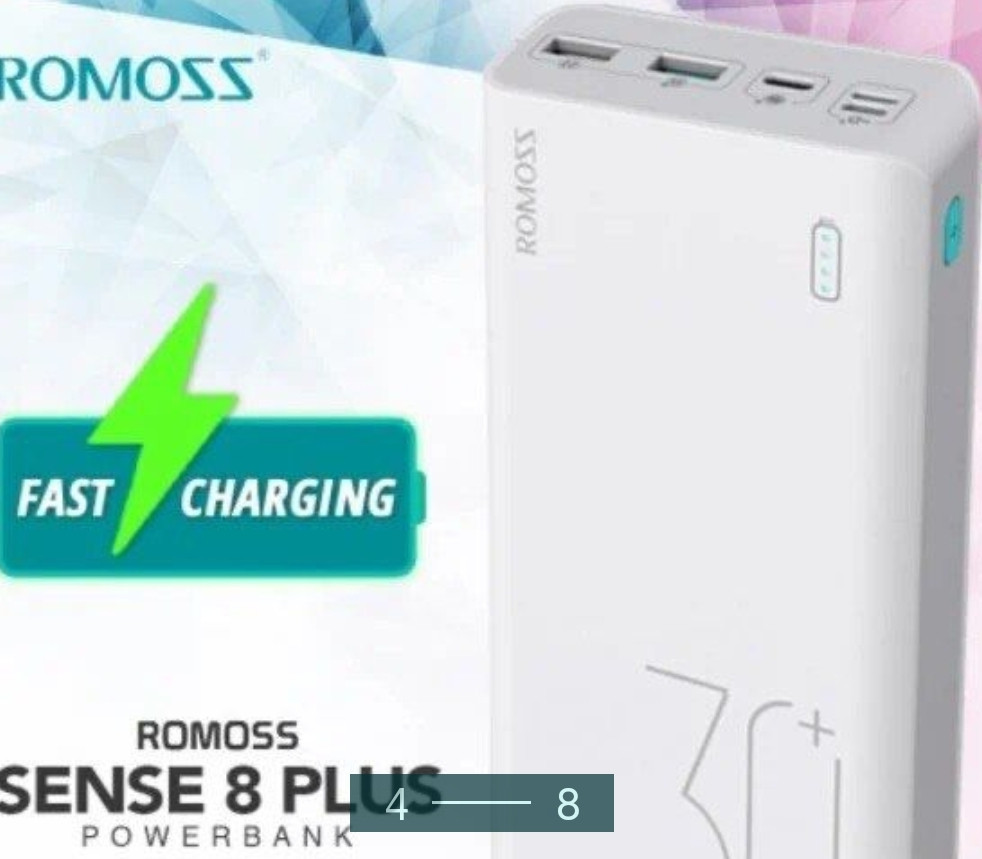 Павербанк Power Bank ROMOSS Sense 8 30000mAh. Киев - изображение 6