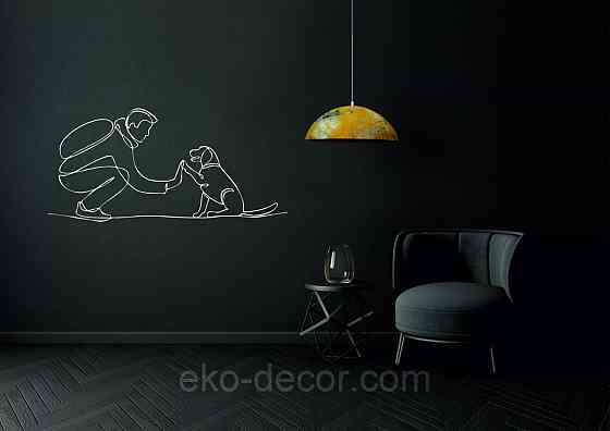 Декоративное настенное Панно «Домашний питомец» Декор на стену 110*52 см, Белый Киев