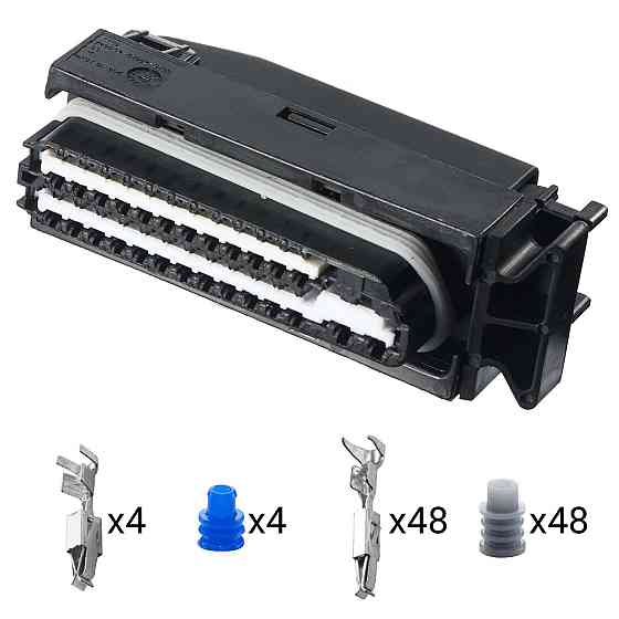 Електричний з'єднувач, 52-контактний Чорний, Пластик, Київ