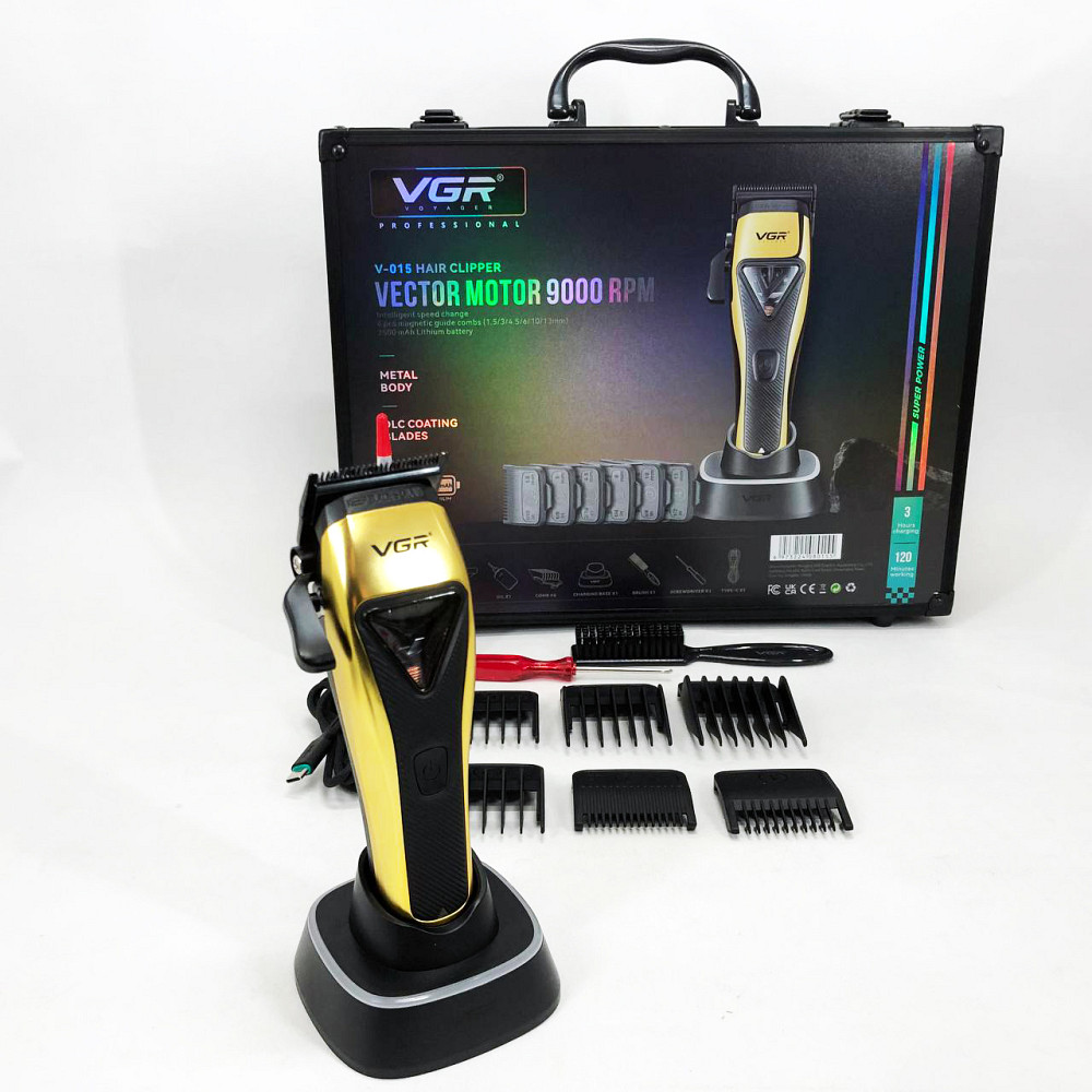 Подстригательная машинка VGR V-015, Профессиональная машинка для стрижки волос и бороды JC-54 Львов - изображение 2