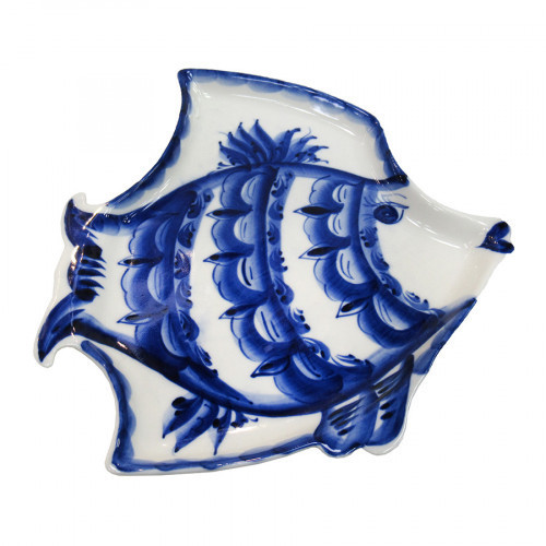 Страва декоративна Гжель Риба Йорш Київ - фото 1