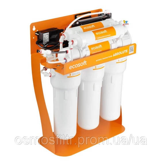 Фильтр обратного осмоса Ecosoft Absolute с минерализатором с насосом с дополнительными картриджами 6 мес (MO675MPSECO+CHV5ECOABS) Киев - изображение 4
