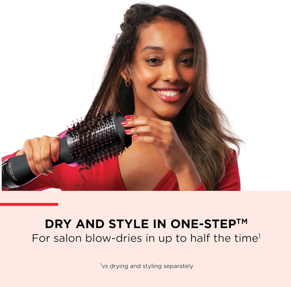 Фен-щітка Revlon Salon One-Step RVDR5222: стайлер 2 в 1 для об'єму, іонна та керамічна технологія, 820 Вт, чорний Київ - фото 2