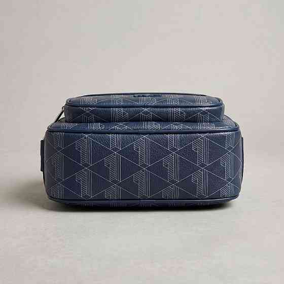 Чоловіча брендова сумка, борсетка на плече Лакоста, Lacoste (3651) blue Київ