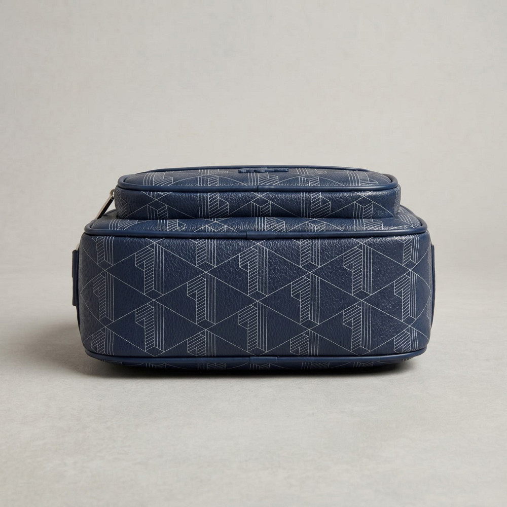 Мужская брендовая сумка, борсетка на плечо Лакоста, Lacoste (3650) blue Киев - изображение 2