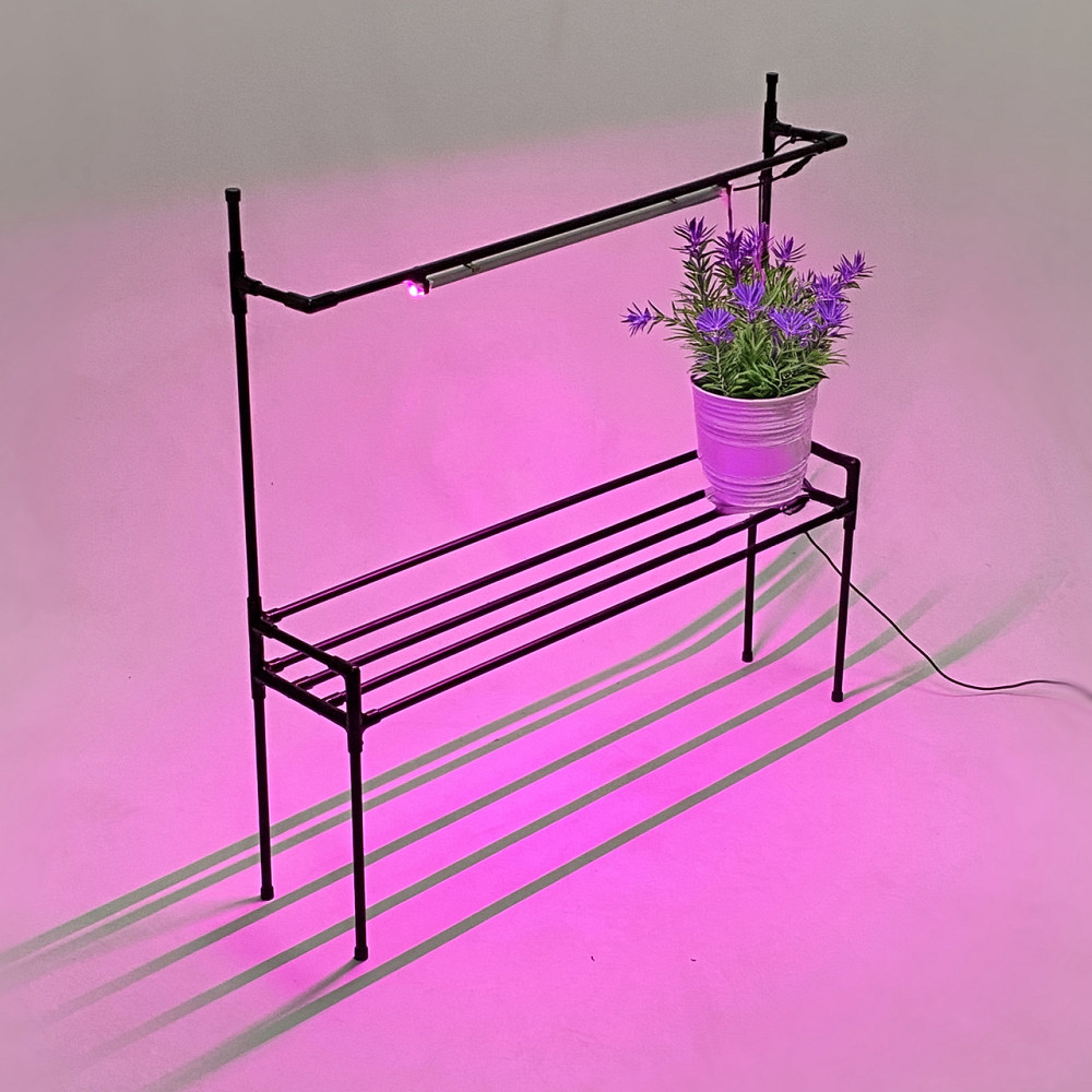 Підставка для квітів на підвіконня Lucia Bicolor з фітолампою. Полиця для квітів на вікно Борисполь - изображение 7