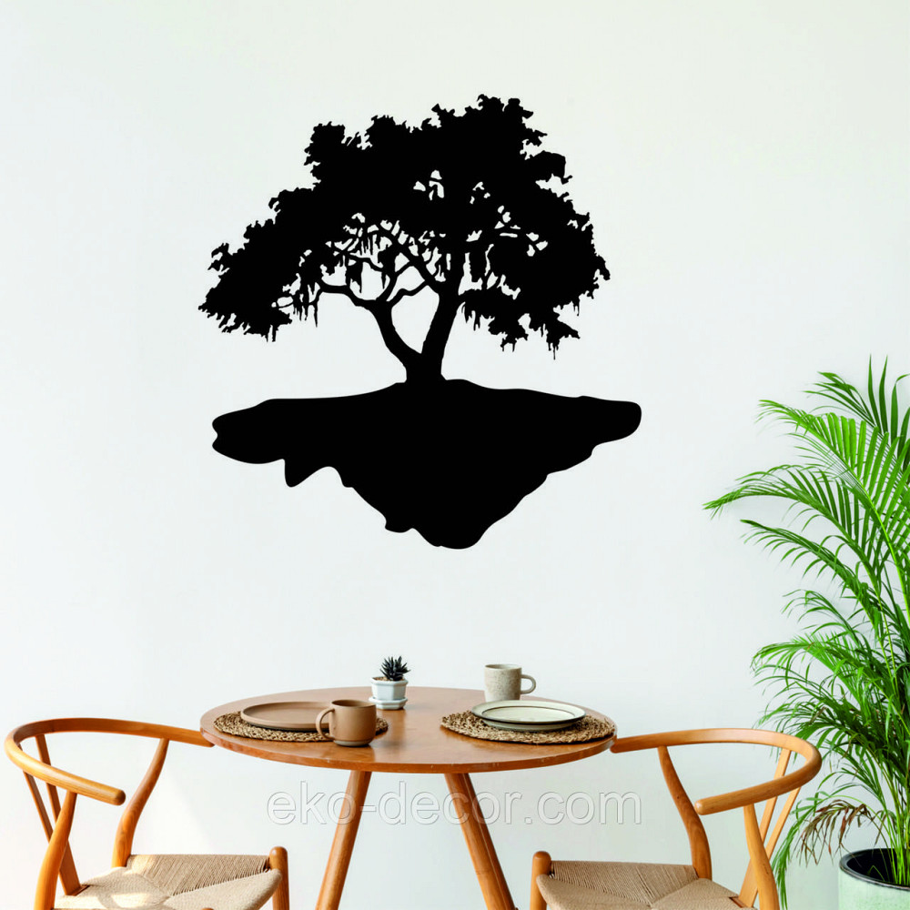 Декоративное настенное Панно «Дерево», Декор на стену 90*87 см, Черный Киев - изображение 1