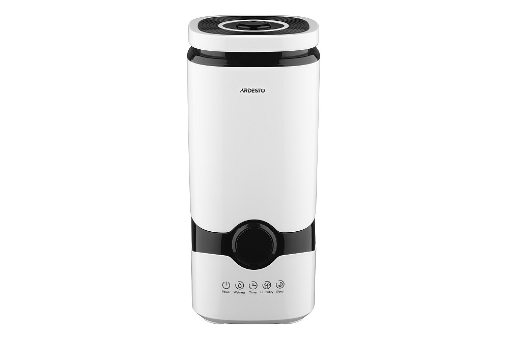 Зволожувач повітря ARDESTO ультразвуковий, 40м2, 4л, 300мл/г, електр. кер-ння, пульт ДК, верх. залив води, білий Киев - изображение 2
