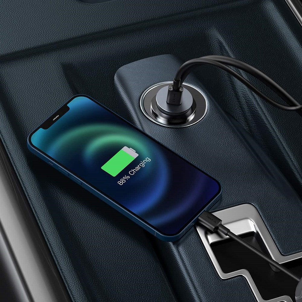 Автомобільний зарядний пристрій Baseus Share Together PPS multi-port Fast charging with extension cord 120W 2U+2C Gray CCBT-A0G Одеса - фото 7