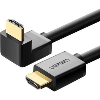 Кабель мультимедійний HDMI M to HDMI M 1.0m 90° corner HD103 black Ugreen (10172) Вінниця