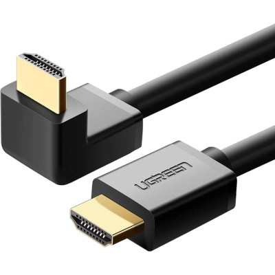 Кабель мультимедійний HDMI M to HDMI M 1.0m 90° corner HD103 black Ugreen (10172) Вінниця - фото 2