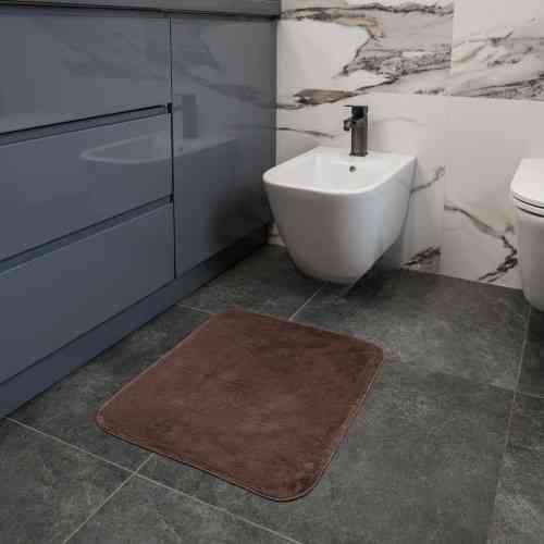 Килимок для підлоги з еко-хутра ТМ Dariana Moonbeam 50*60 см горіховий Житомир