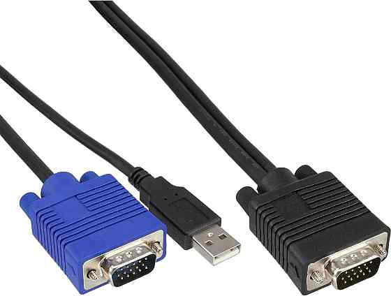 Кабель VGA - VGA/USB KVM 1м Луцьк