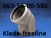 Wavin (вавін) Коліно д. 110х45 Харків - фото 1