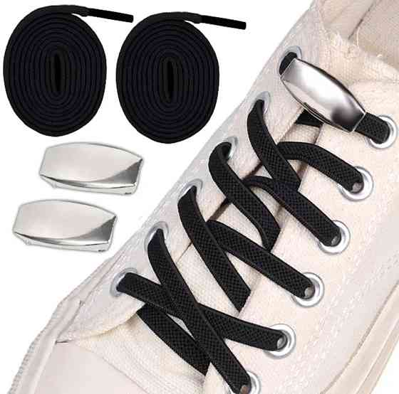 Шнурки эластичные без завязок с цельной застежкой Смела