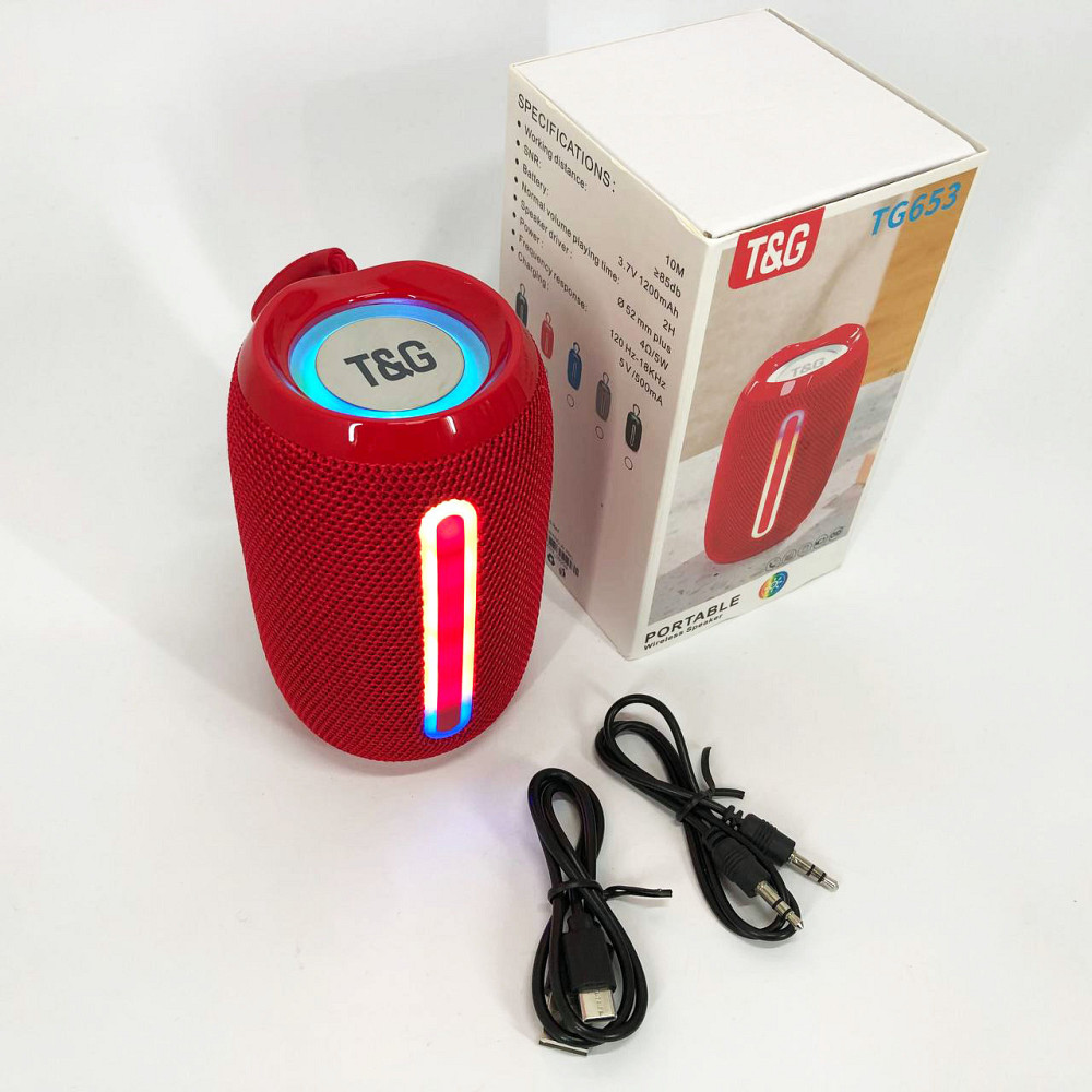 Bluetooth колонка з радіоприймачем TG653, Колонка на акумуляторі зі світломузикою NI-51 Львів - фото 13