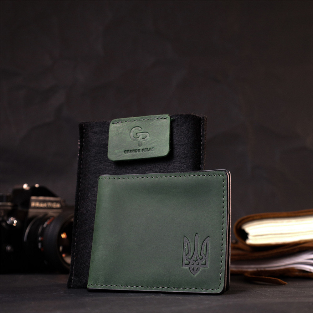 Качественная кожаная обложка на удостоверение участника боевых действий (GRANDE PELLE) Киев - изображение 4