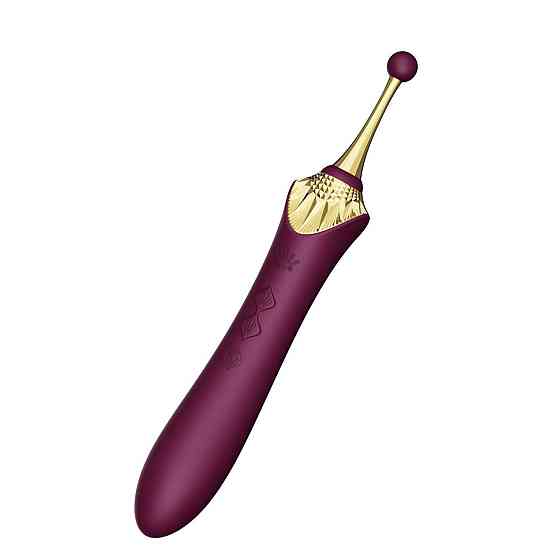Мультифункціональний вібратор Zalo — Bess 2 Velvet Purple, 4 насадки, підігрів Sex Aura Київ