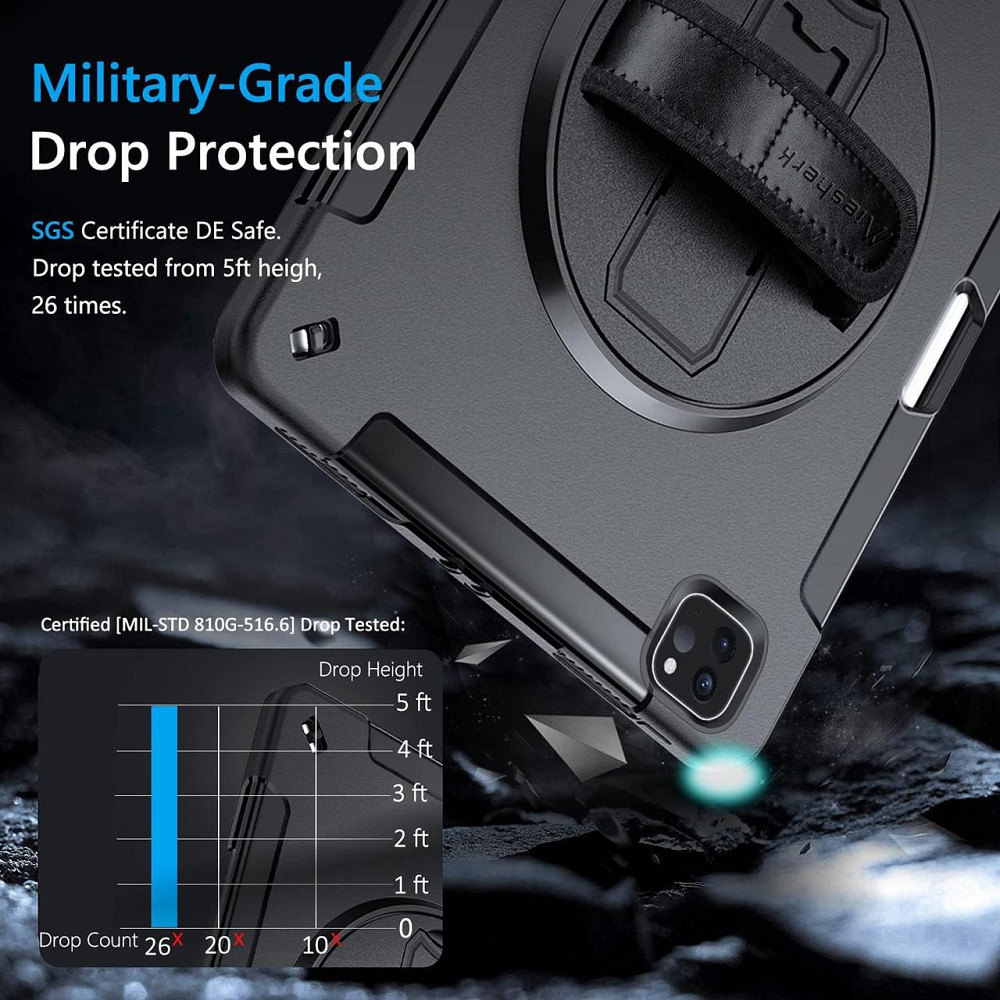 Фірмовийміцний захисний протиударний чохол Miesherk для Apple iPad Pro 12.9 2022/2021 Дніпро - фото 5