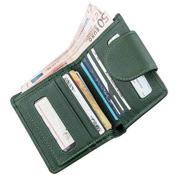 Кошелек женский компактный ST Leather 18959 Зеленый Киев